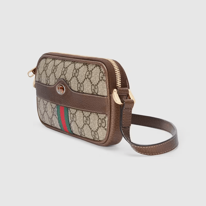 Túi Gucci Ophidia GG Mini Beige And Brown Leather 598664-96IWS-8745 - Ảnh 4