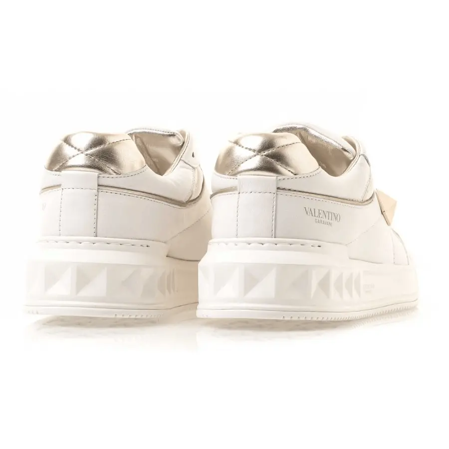 Giày Valentino One Stud Low-Top Nappa White Platium WW2S0CS4RUSL71 - Ảnh 6