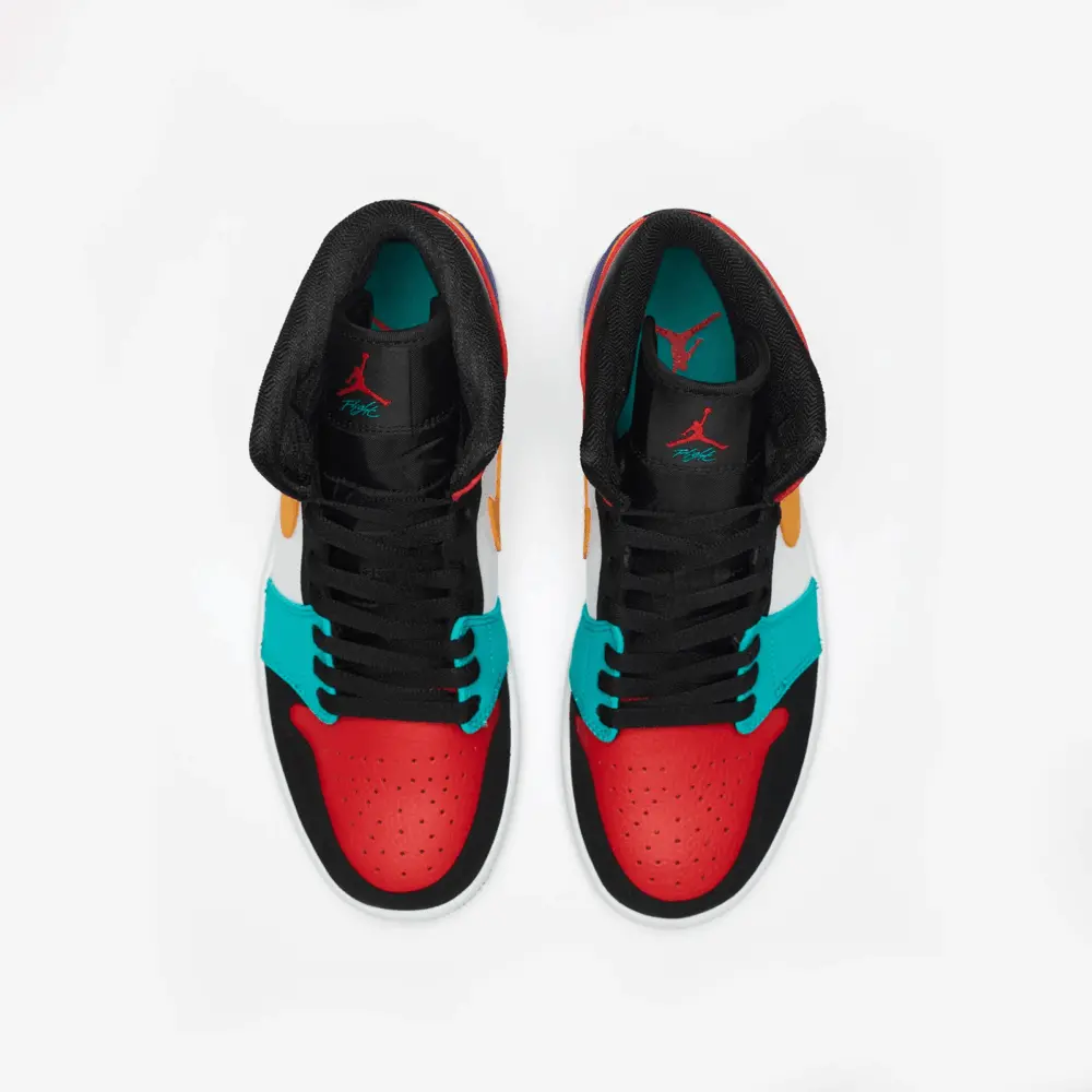 Giày Nike Air Jordan 1 Mid Bred Multi-Color 554724-125 - Ảnh 4