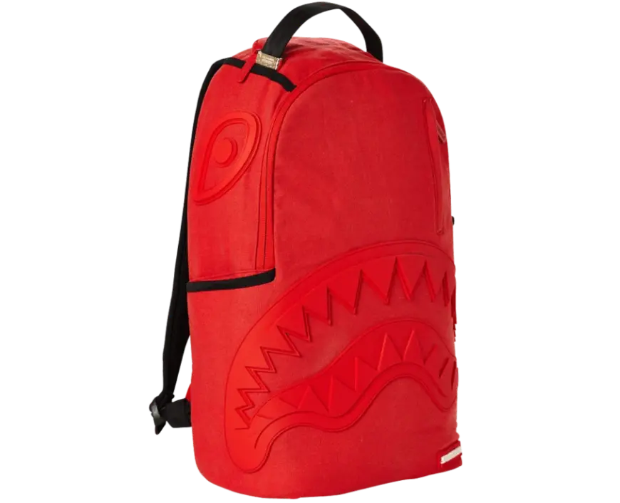 Alternative view of Balo Sprayground Red Ghost Rubber Shark
