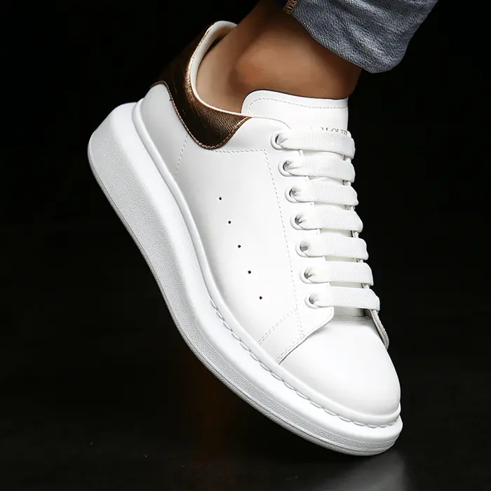Giày Alexander McQueen Oversized Sneaker 'White Gold' 553680-WHNBG-9075 - Ảnh 7
