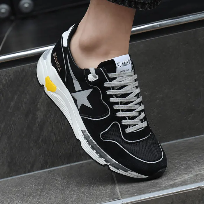 Giày Golden Goose Running Sole 'Black Silver Star' GMF00126-F000326-90178 - Ảnh 4