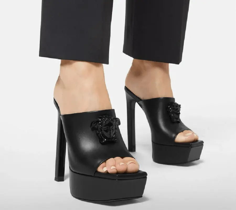 Alternative view of Giày Versace Platform Mules 1003308-DVT2P-1B090