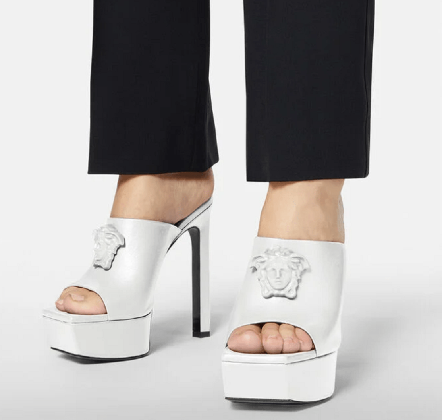 Giày Versace Platform Mules 1003308-DVT2P-1W040 - Ảnh 2