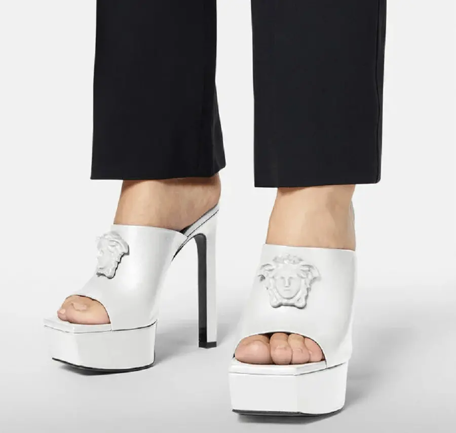 Alternative view of Giày Versace Platform Mules 1003308-DVT2P-1W040