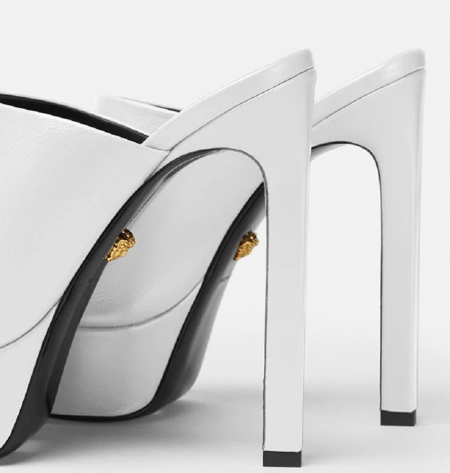 Giày Versace Platform Mules 1003308-DVT2P-1W040 - Ảnh 4