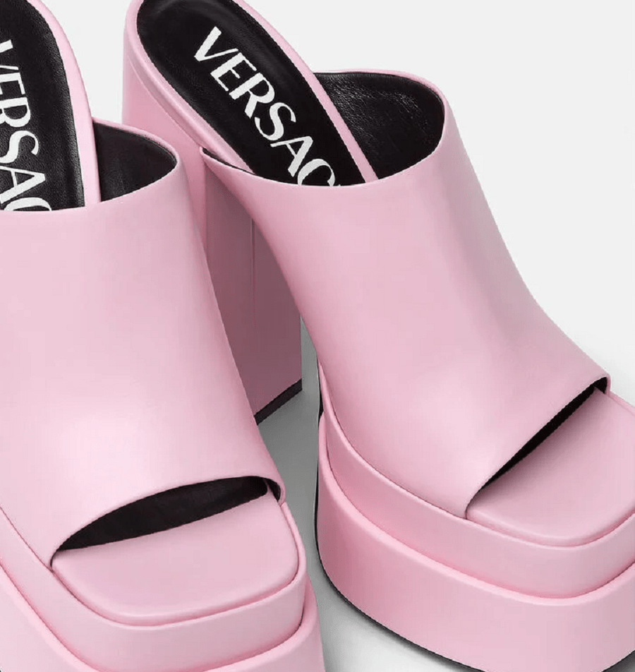 Giày Versace Platform Mules 1003320-DVT2P-1PB9V - Ảnh 3