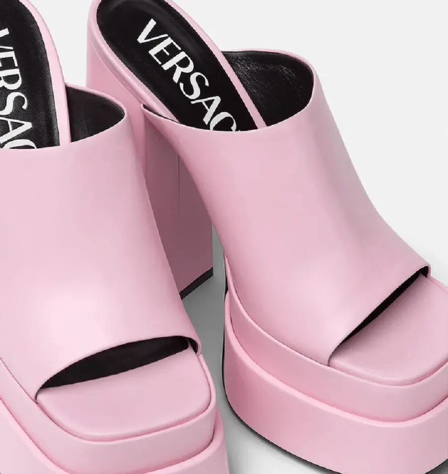 Giày Versace Platform Mules 1003320-DVT2P-1PB9V - Ảnh 3