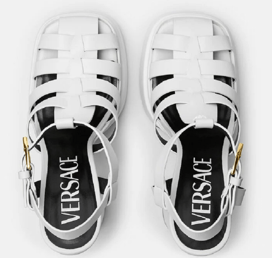 Giày Versace La Medusa Platform Sandals 1003326-DVT2P-1W00V - Ảnh 5