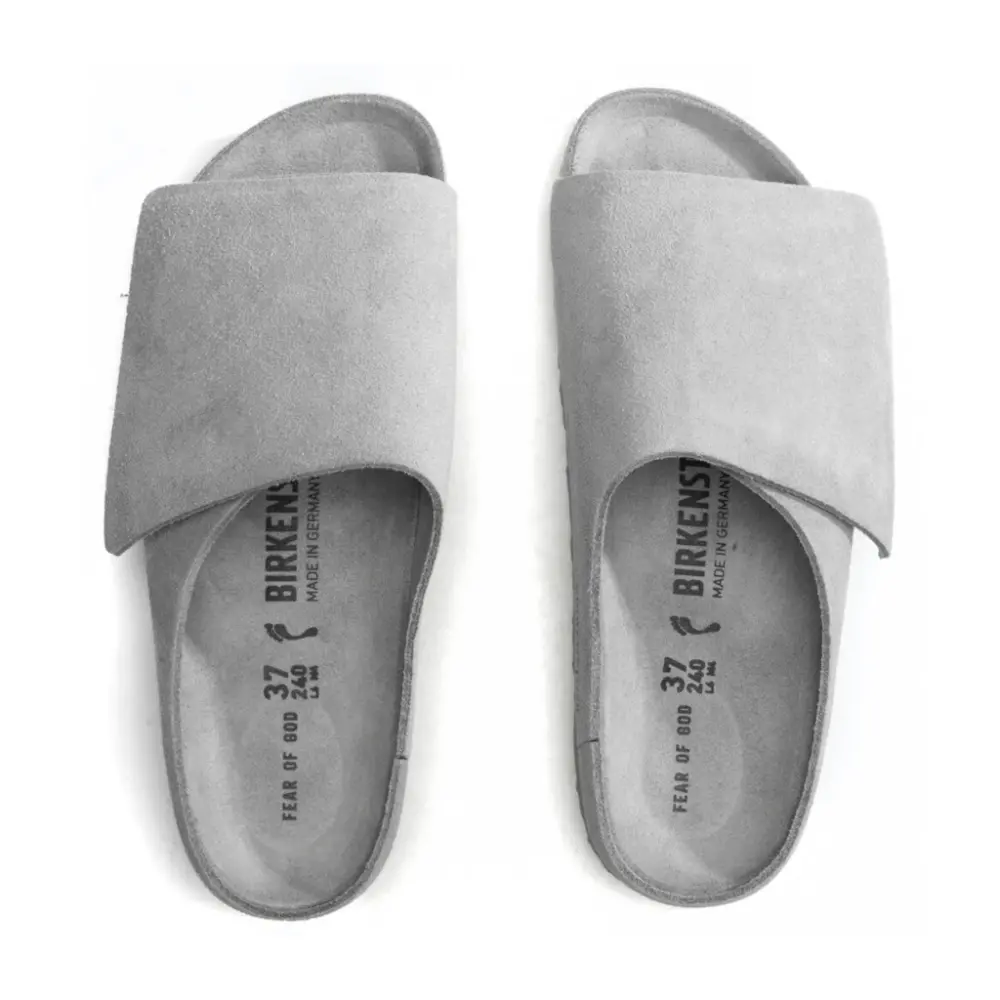 Dép Birkenstock Los Feliz Suede 'Fear Of God Cement' 03452-CEM - Ảnh 6