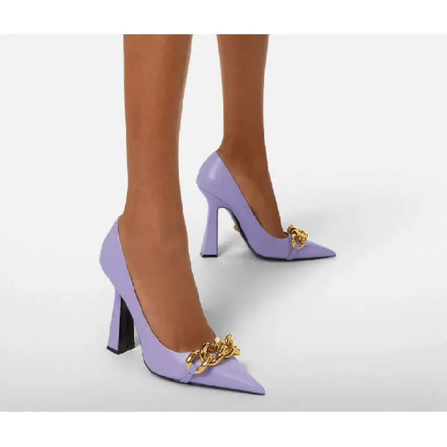 Alternative view of Giày Versace Medusa Chain Pumps 1003733-DVT2P-1L72V