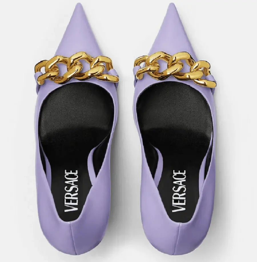 Giày Versace Medusa Chain Pumps 1003733-DVT2P-1L72V - Ảnh 5