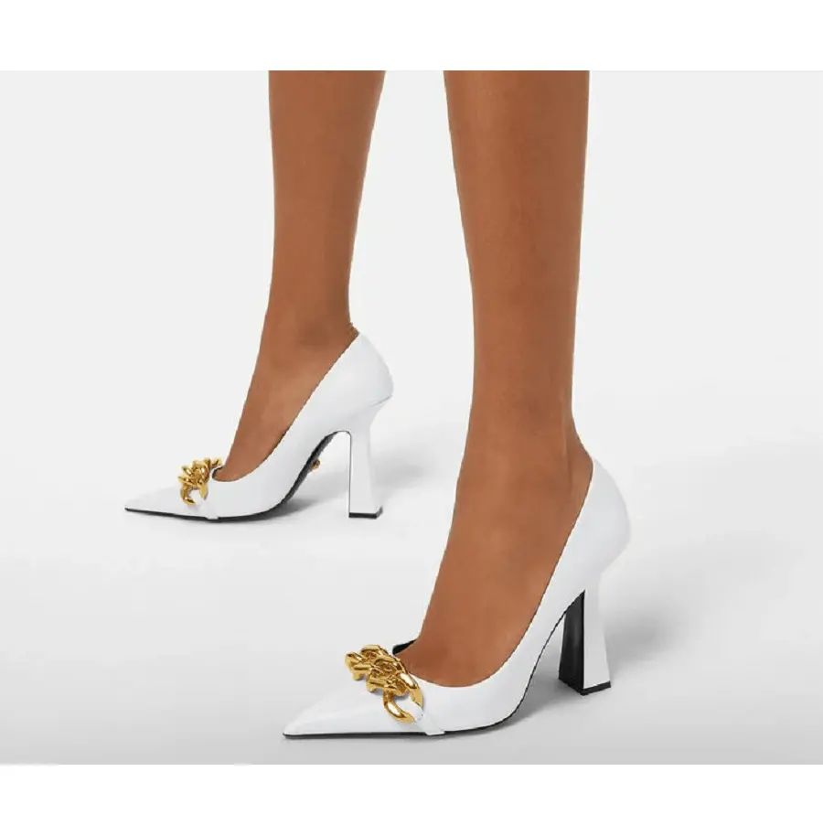 Alternative view of Giày Versace Medusa Chain Pumps 1003733-DVT2P-1W00V
