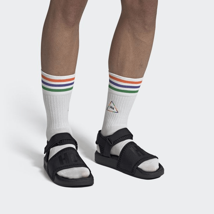 Dép Adidas Pharrell x Adilette 2.0 Sandal 'Core Black' EG7824 - Ảnh 5