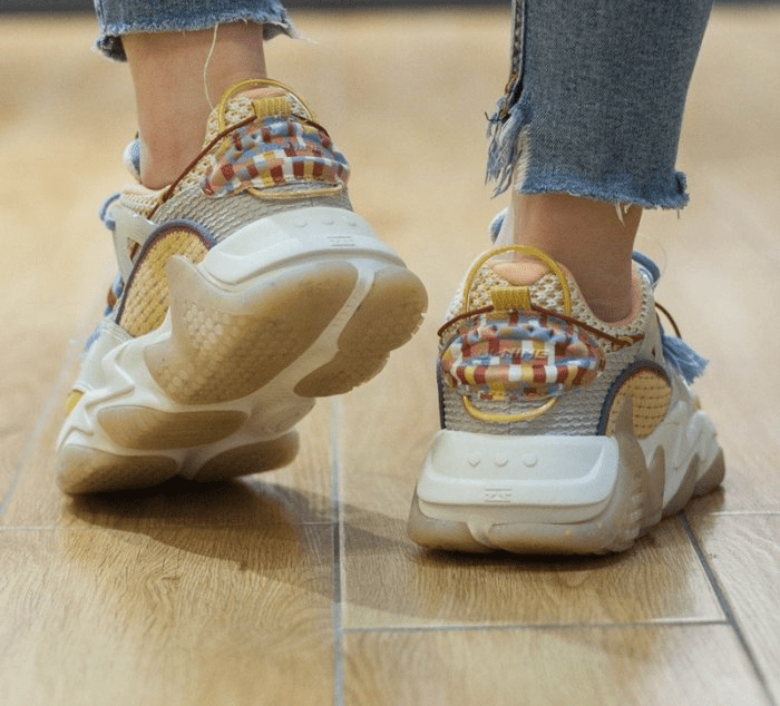 Giày Li Ning Qianxingce Series Pearl 'White Grey' AGLR172-3 - Ảnh 4