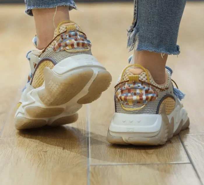 Giày Li Ning Qianxingce Series Pearl 'White Grey' AGLR172-3 - Ảnh 4