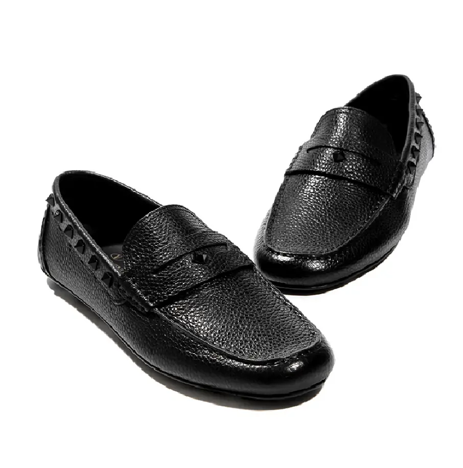 Alternative view of Giày Valentino Black Rockstud Peniva Driving Loafers RY2S0B75-WVG-0NO