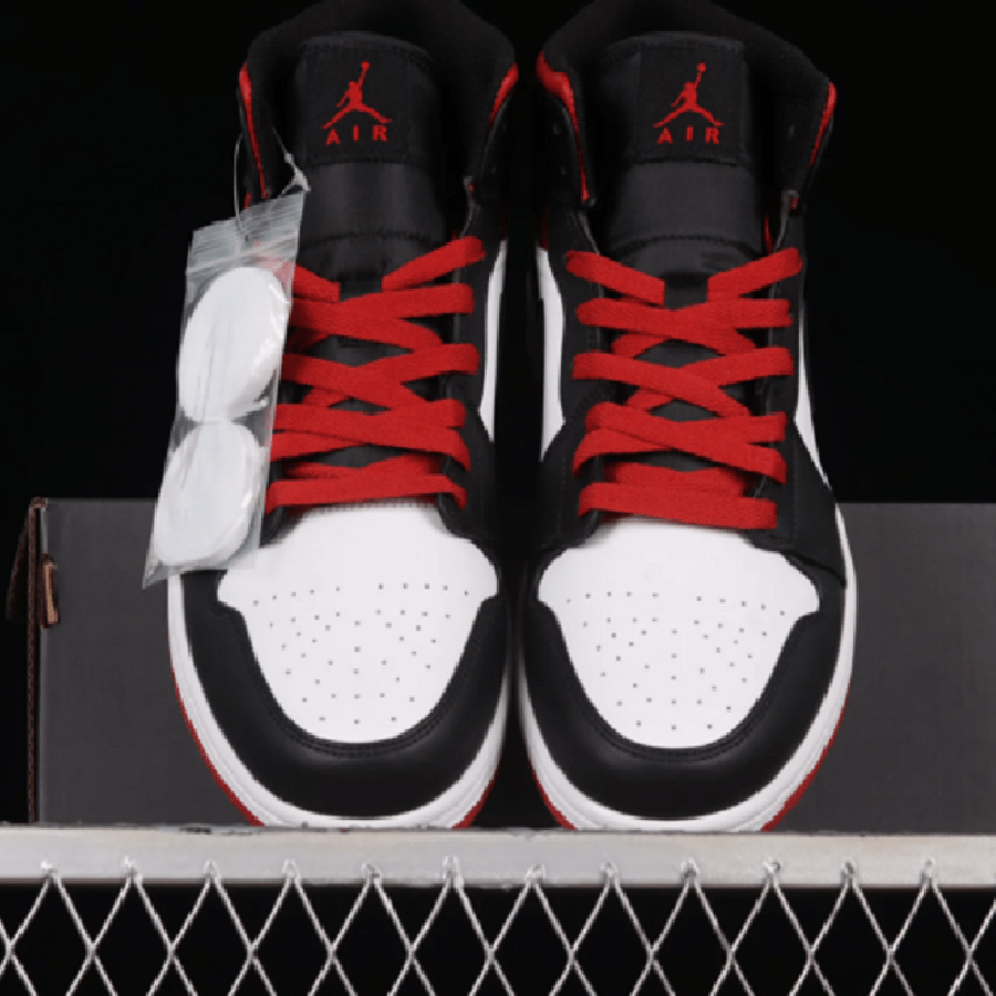 Giày Nike Air Jordan 1 Retro Mid ‘Gym Red’ DQ8423-106 - Ảnh 3