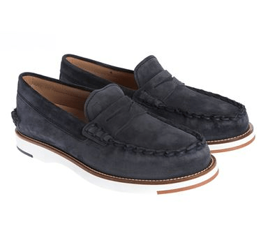 Giày Tod’s Loafers In Suede Blue XXM02G0EG80RE0U805 - Ảnh 3