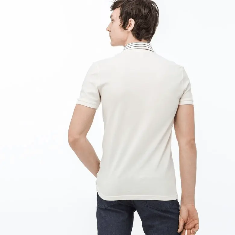 Áo Lacoste Erkek Slim Fit Pembe Polo PH9400-D9D - Ảnh 4