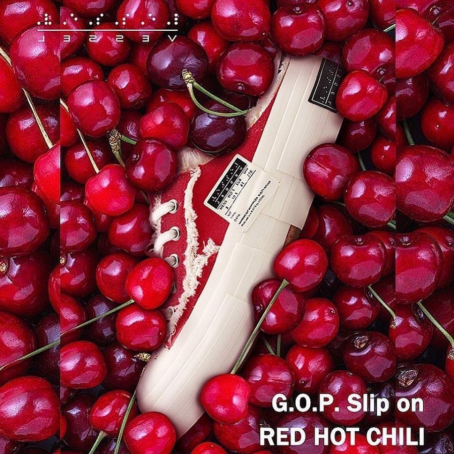 Giày Xvessel G.O.P. Slip On Cherry Red - Ảnh 5