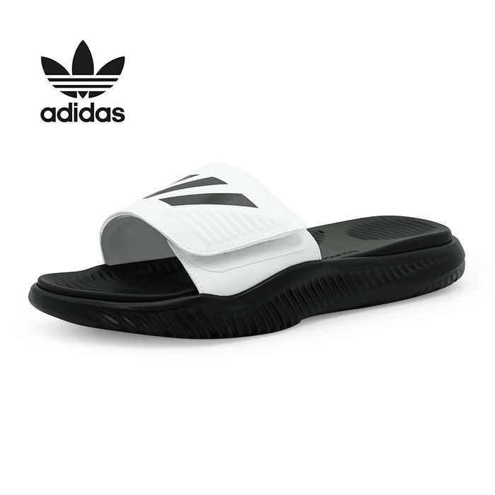 Dép Adidas Alphabounce Slippers Synthetic Sandals 'White Black' FZ0388 - Ảnh 2