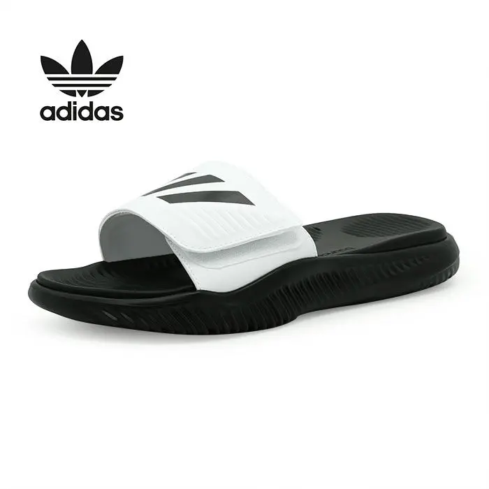 Alternative view of Dép Adidas Alphabounce Slippers Synthetic Sandals 'White Black' FZ0388