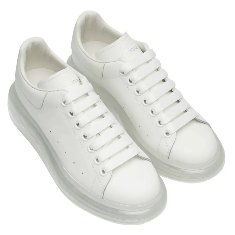 Giày Alexander McQueen Wmns Oversized Sneaker 'Clear Sole - White' 611698-WHX98-9000 - Ảnh 4