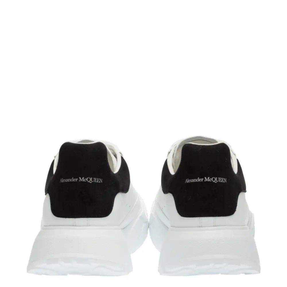 Giày Alexander McQueen Wmns Oversized Court Trainer 'White Black' 633915-WHZ96-9061 - Ảnh 4