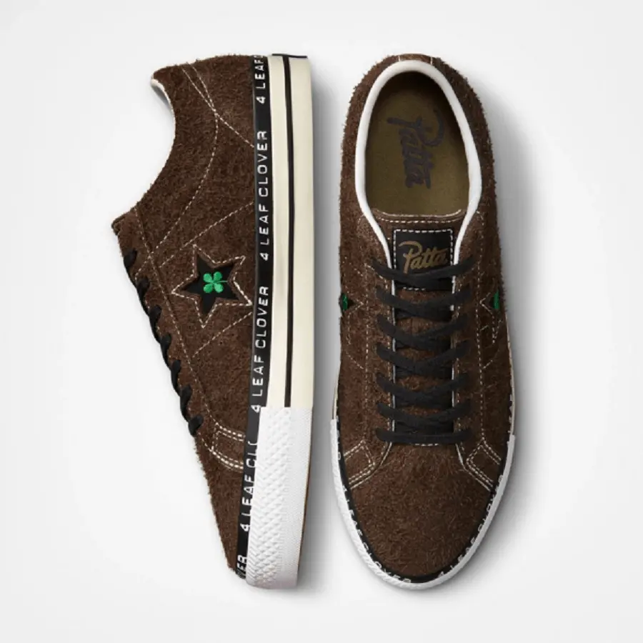 Giày Converse Patta x One Star Pro Low ‘4 Leaf Clover’ A03174C - Ảnh 4