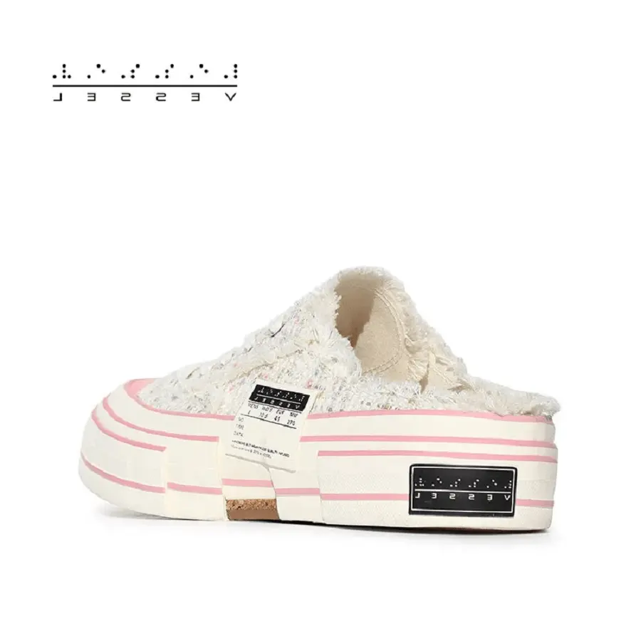 Giày xVESSEL G.O.P. Slip On 'White Tweed' - Ảnh 3