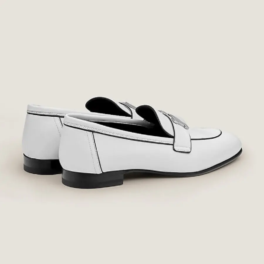 Giày Hermes Paris Loafer ‘Blanc’ H221004Z90380 - Ảnh 3
