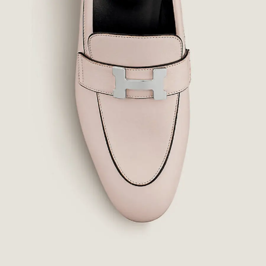 Giày Hermes Paris Loafer ‘Rose Pétale’ H221004ZP6360 - Ảnh 4