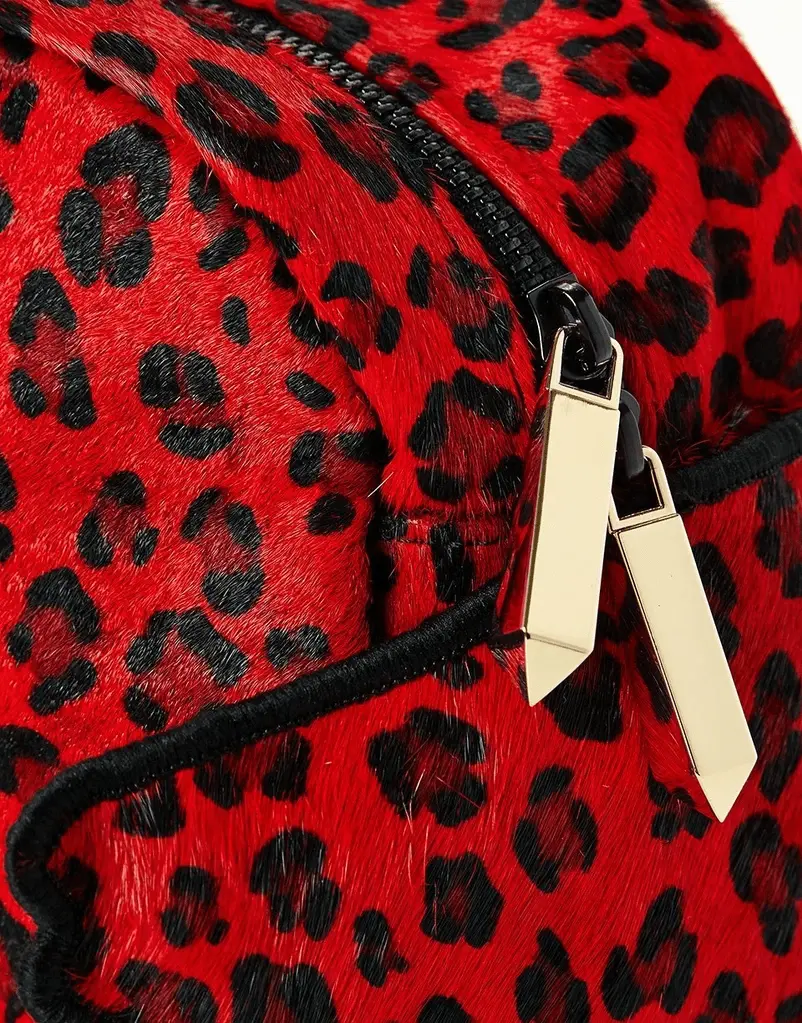 Alternative view of Balo Sprayground Red Leopard Angel