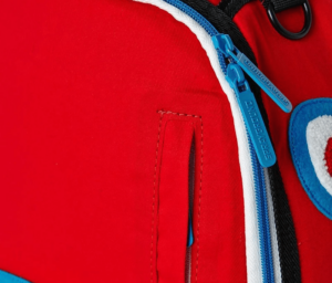 Alternative view of Balo Sprayground Braces Shark Red