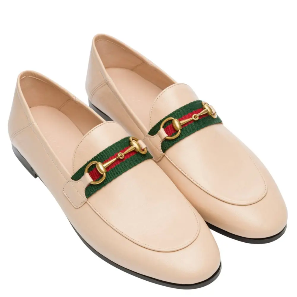 Alternative view of Giày Gucci Web Horsebit Women's Loafers 631619 CQXM0 6761