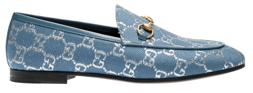Giày Gucci Mocassini Jordaan GG Blue 431467-2C820-4691