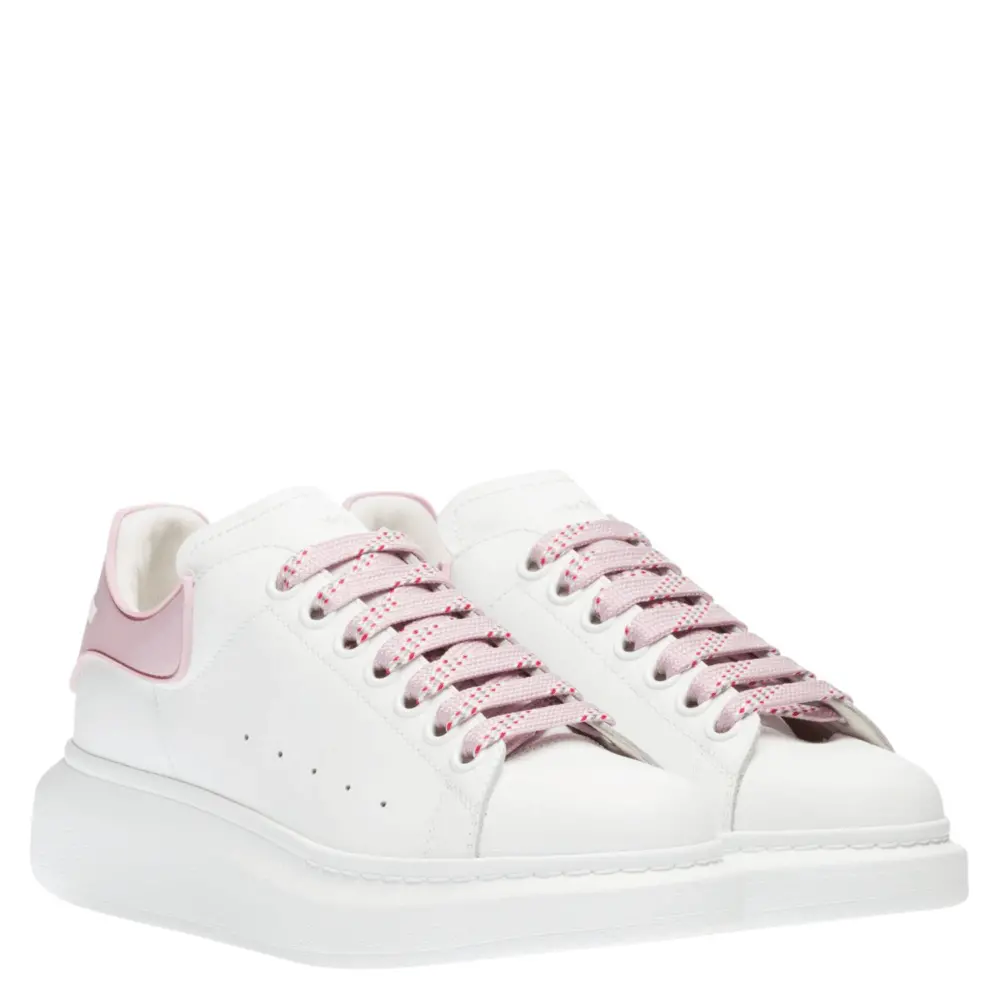 Alternative view of Giày Alexander McQueen Wmns Oversized Sneaker 'White Pink' 621056-WHXMT-9377