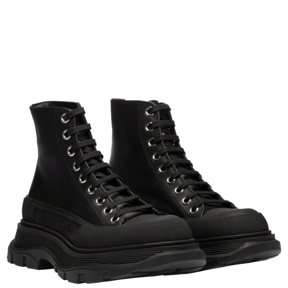 Giày Alexander McQueen Wmns Tread Slick High 'Black' 633900-WHZ62-1081 - Ảnh 3