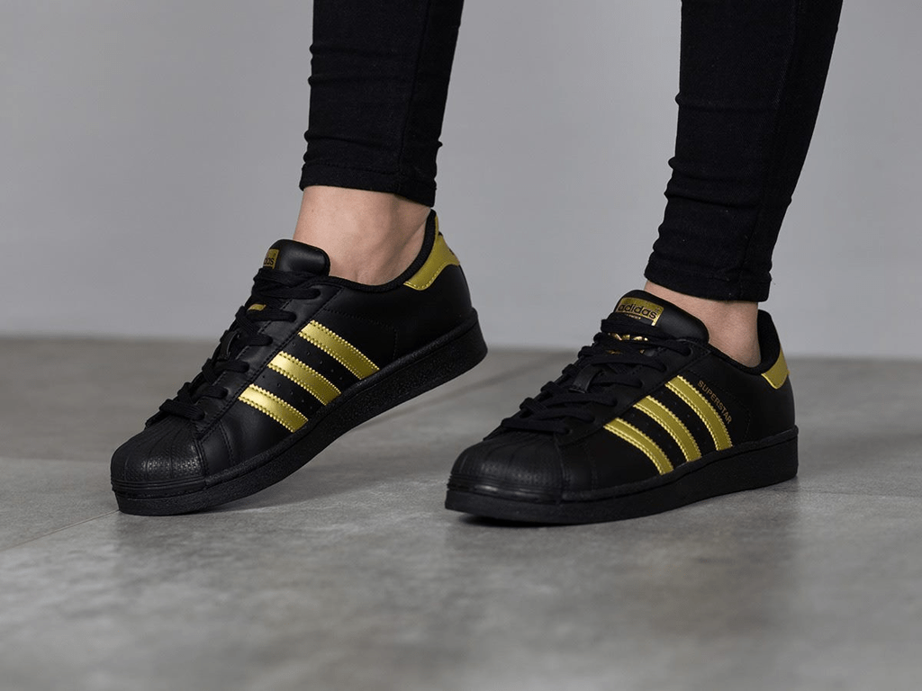 Giày Adidas Superstar J Cblack/Goldmt/Goldmt BB2871 - Ảnh 8