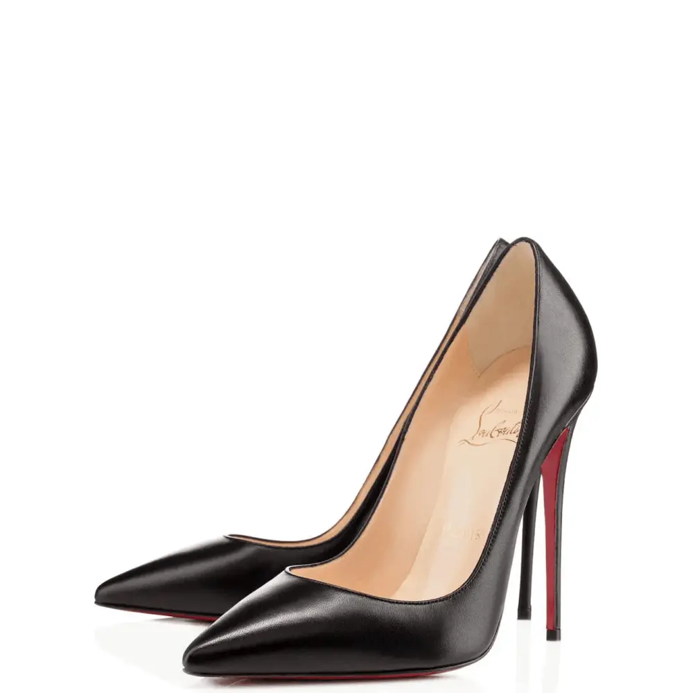Giày Cao Gót Christian Louboutin With Heel 'Black' 3191415KATEBK01 - Ảnh 4
