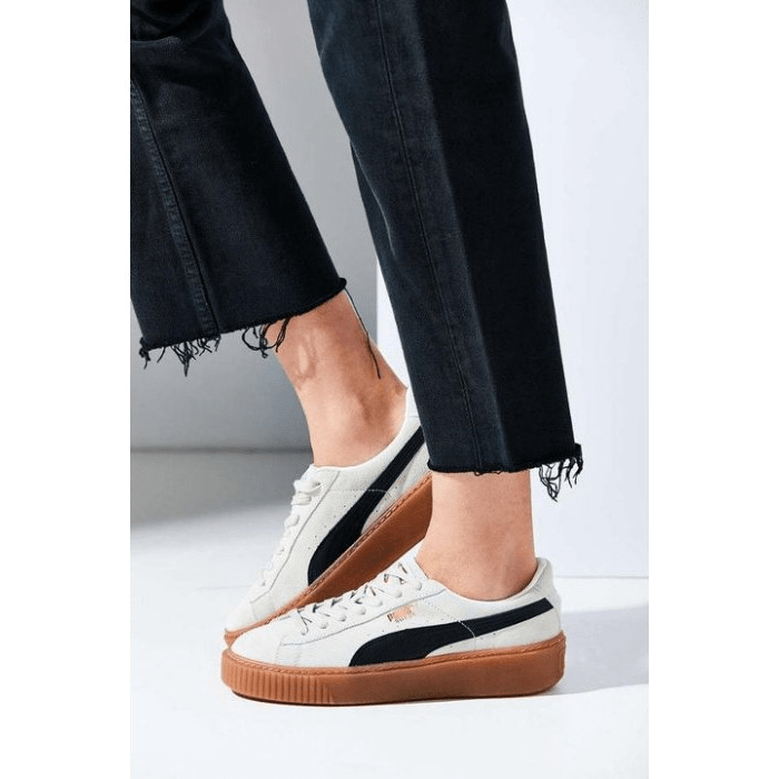 Giày Puma Suede Platform Core 'Whisper White Black' 363559-01 - Ảnh 3