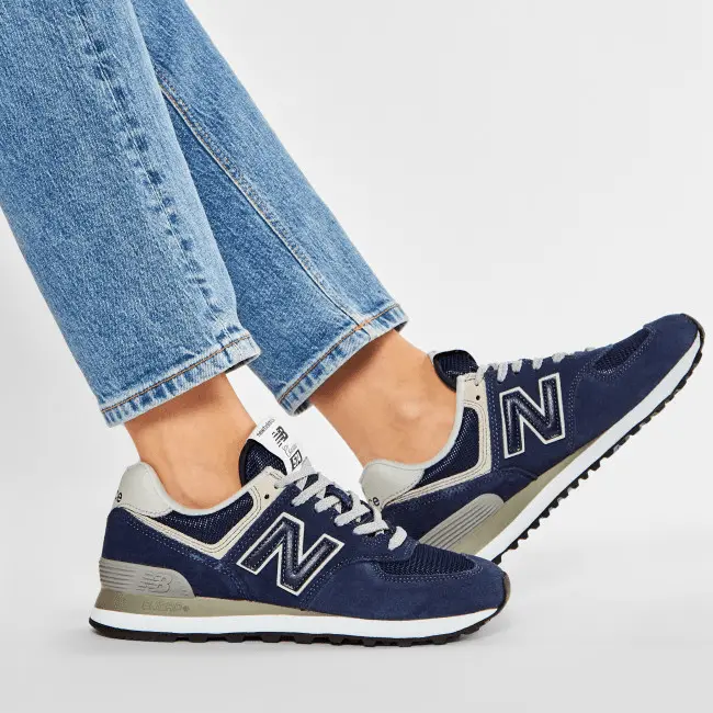 Giày New Balance 574 Classic Running 'Navy' WL574EN - Ảnh 5