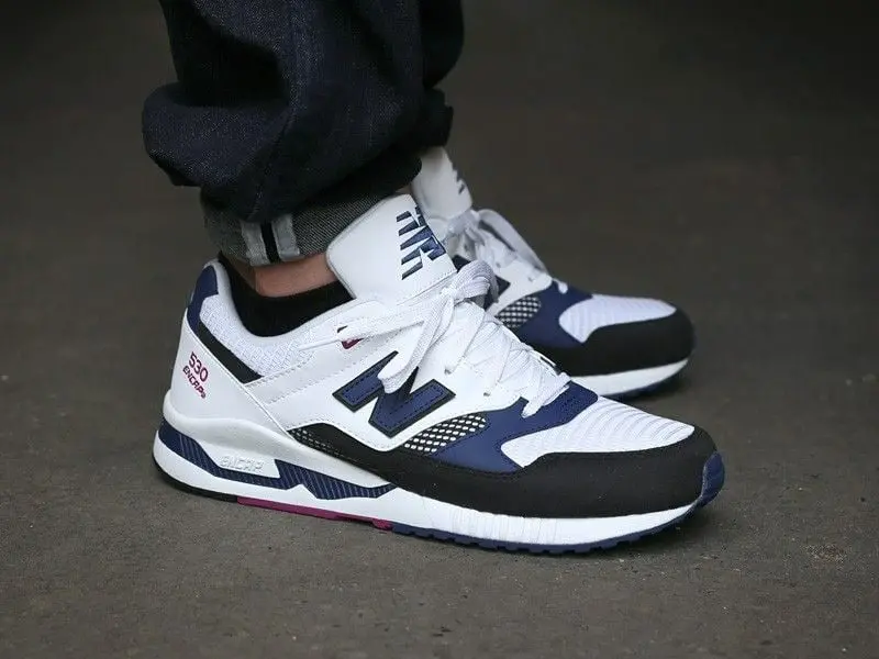 Giày New Balance 530 White Navy M530BW - Ảnh 6