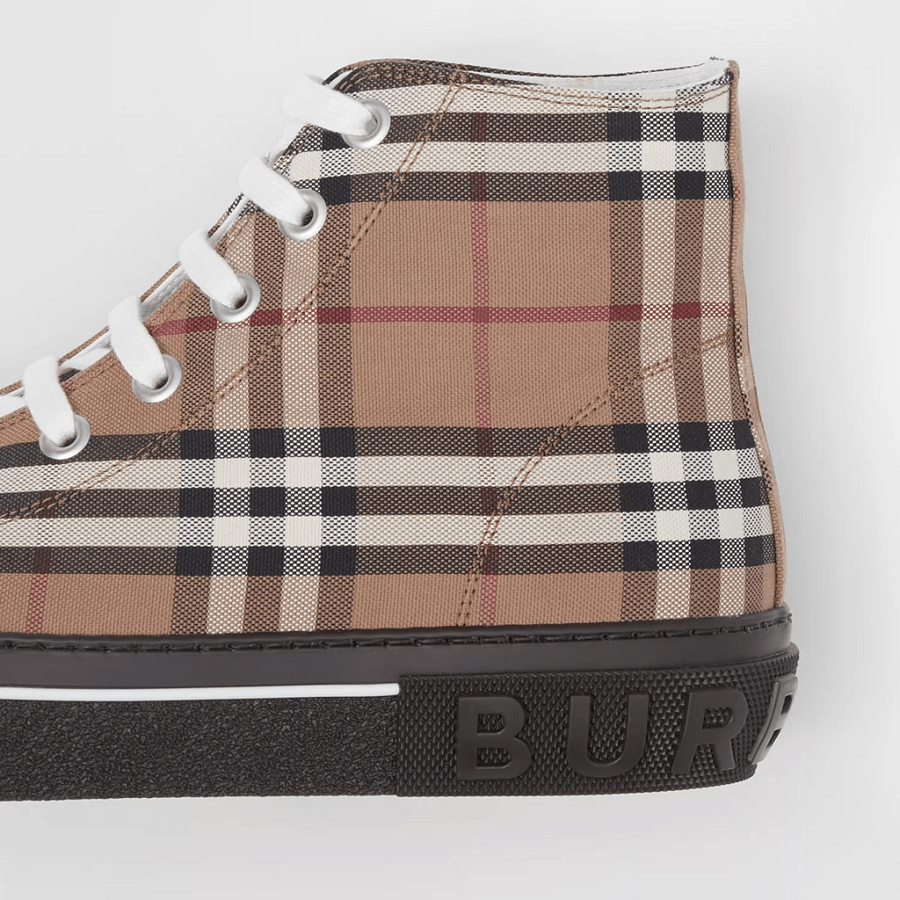 Giày Burberry Vintage Check Cotton 'Birch Brown' 80556611 - Ảnh 6