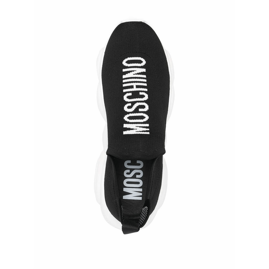 Giày Moschino Teddy Run With Logo 'Black' MA15083G1CMT0000 - Ảnh 5