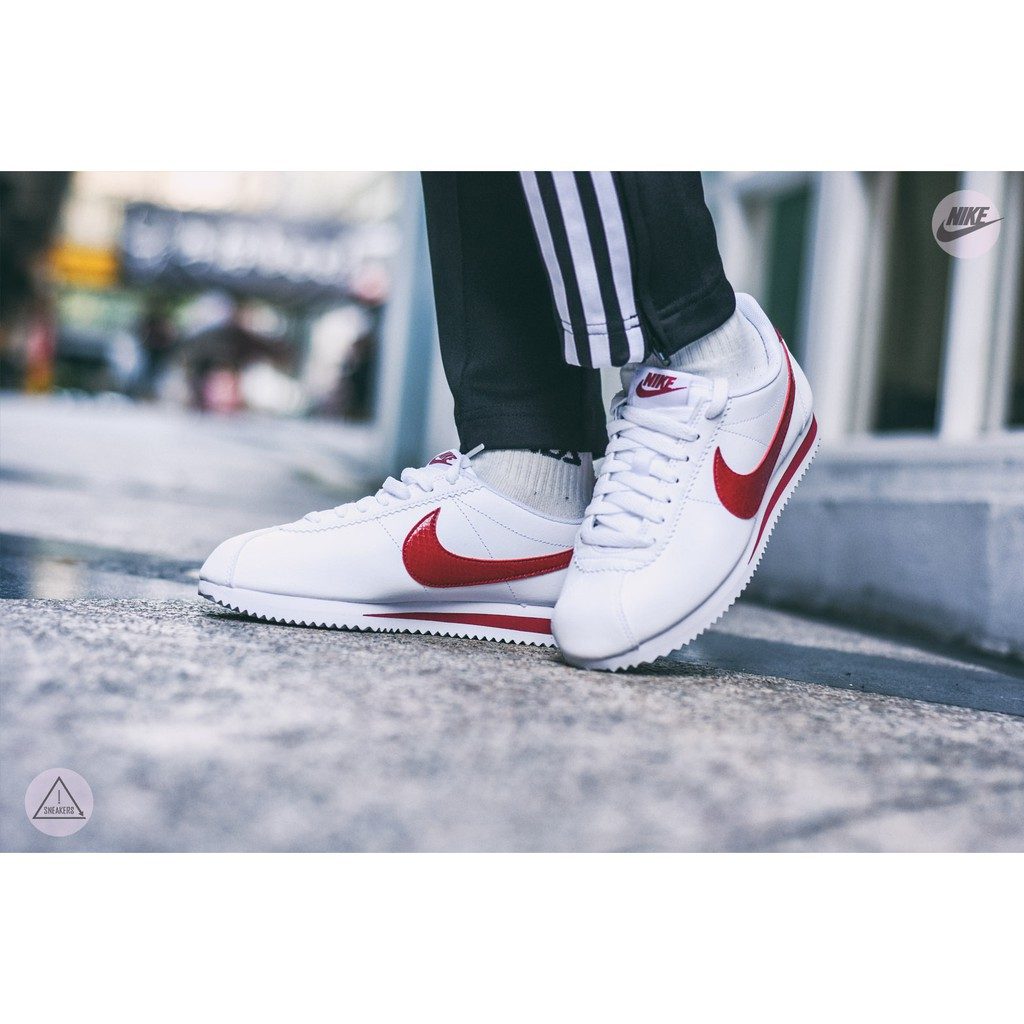 Giày Nike Wmns Classic Cortez Leather 'Red Crush' 807471-108 - Ảnh 4