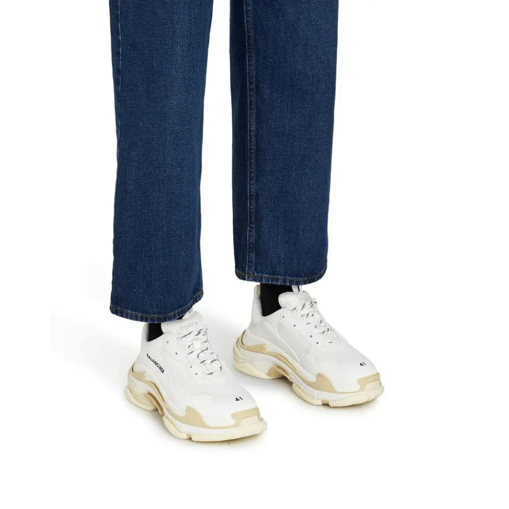 Giày Balenciaga Triple S Trainer White 524036 W09E1 9000 - Ảnh 4