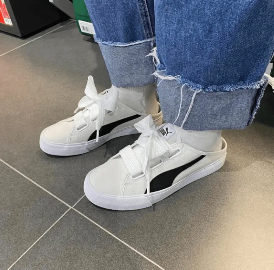 Giày Puma Wmns Bari Mule Ribbon 'White' 382331-03 - Ảnh 3