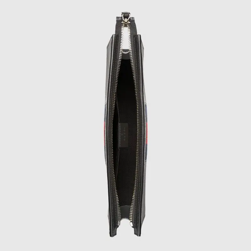 Túi Gucci GG Black Pouch GG Supreme 475316 KHN4C 1095 - Ảnh 3